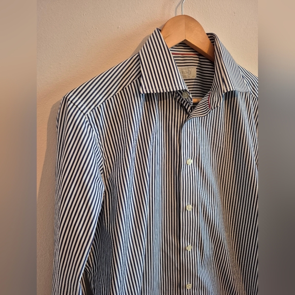 Eton Of Sweden Contemporary Fit Dress Shirt Size 39 15 1/2 100% Cotton - Picture 4 of 8